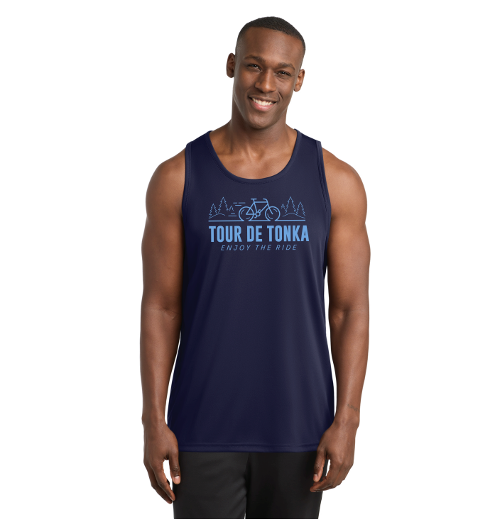 Tour De Tonka Sport-Tek PosiCharge Competitor Tank - NAVY