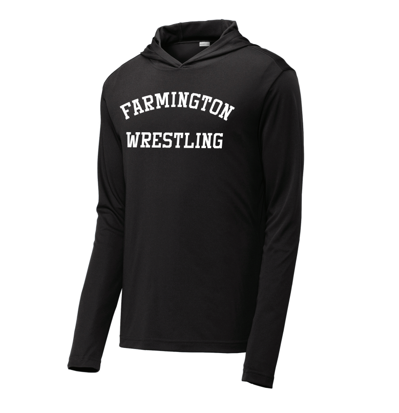 Farmington Wrestling Sport-Tek PosiCharge Competitor Hooded Pullover - BLACK