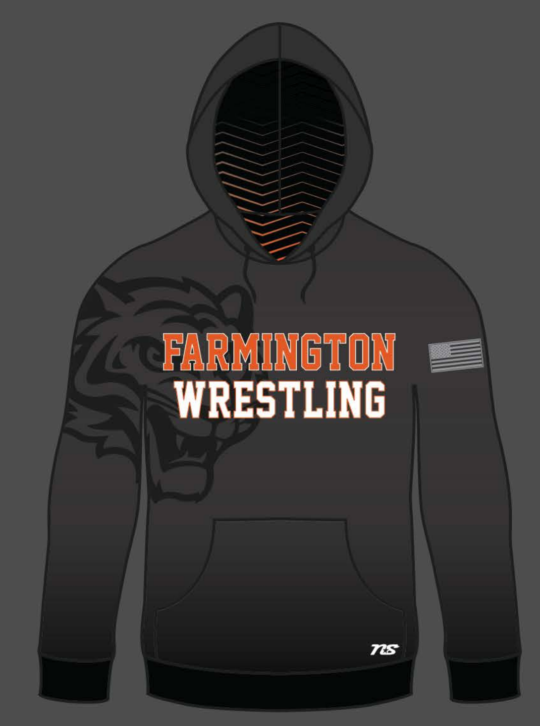 Farmington Wrestling Sublimated Hoodie