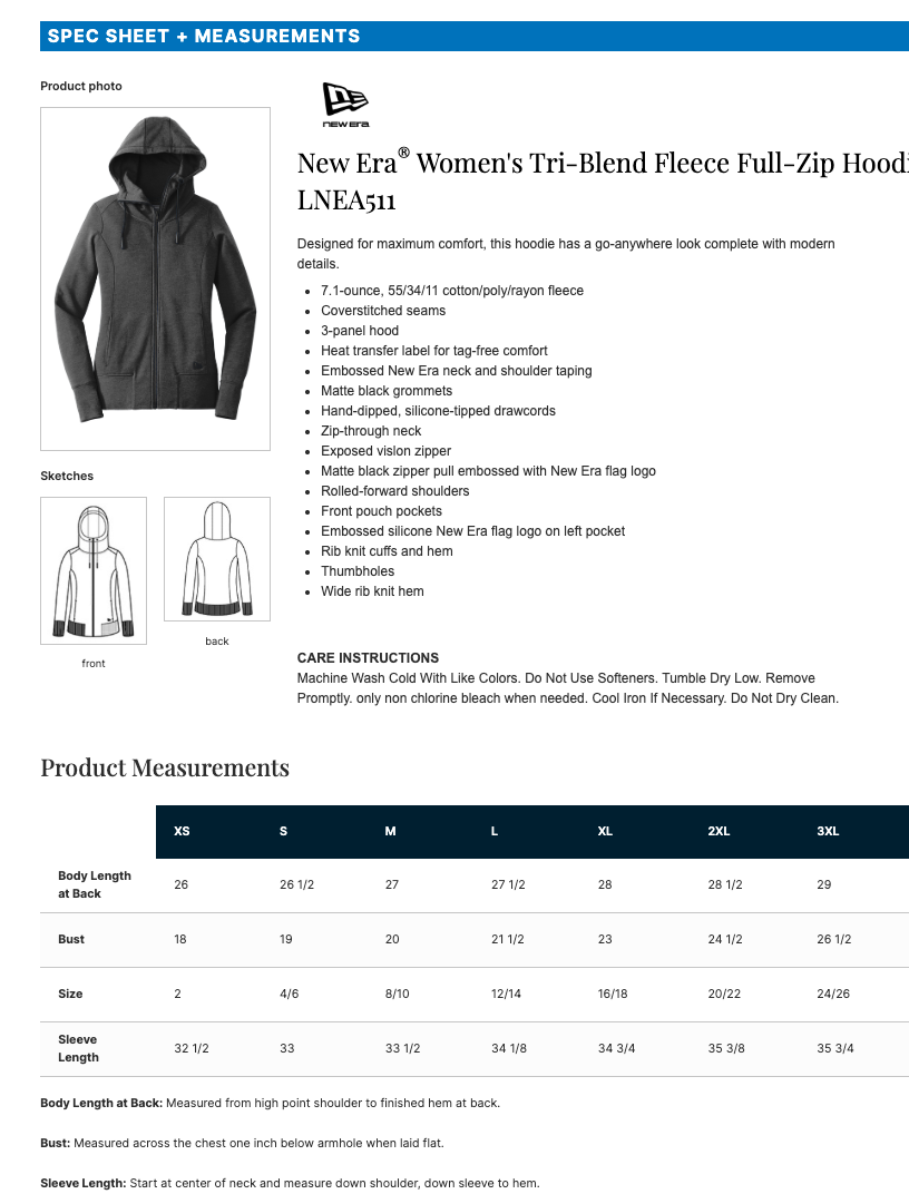 Westonka Football New Era® Women's Tri-Blend Fleece Full-Zip Hoodie - BLACK HEATHER