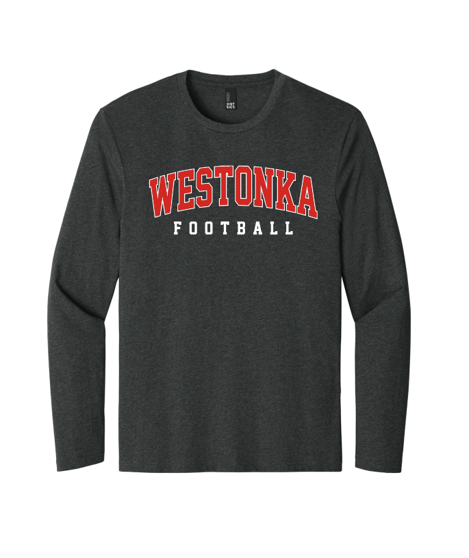 Westonka Football District® Perfect Tri® Long Sleeve Tee - DARK HEATHER