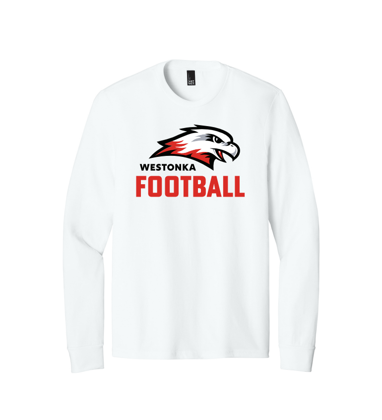 Westonka Football District® Perfect Tri® Long Sleeve Tee - WHITE