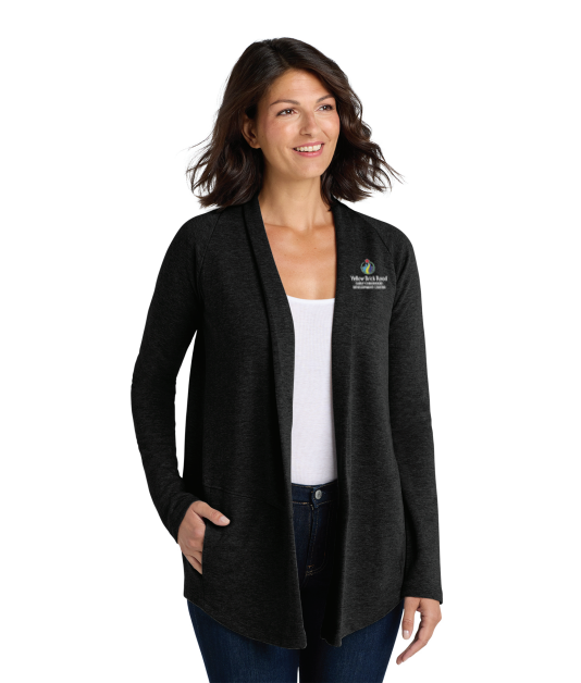 YBR Ladies Port Authority® Cardigan - BLACK