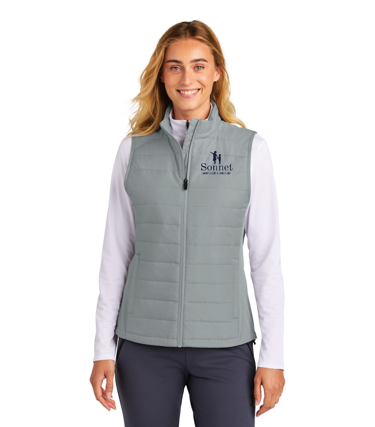 Sonnet Sport-Tek® Women’s Teknical Hybrid Vest - GREY