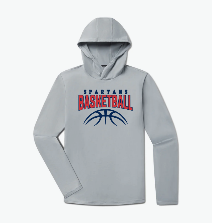 Orono Basketball UNRL™ Ultra Hooded Long Sleeve - GREY