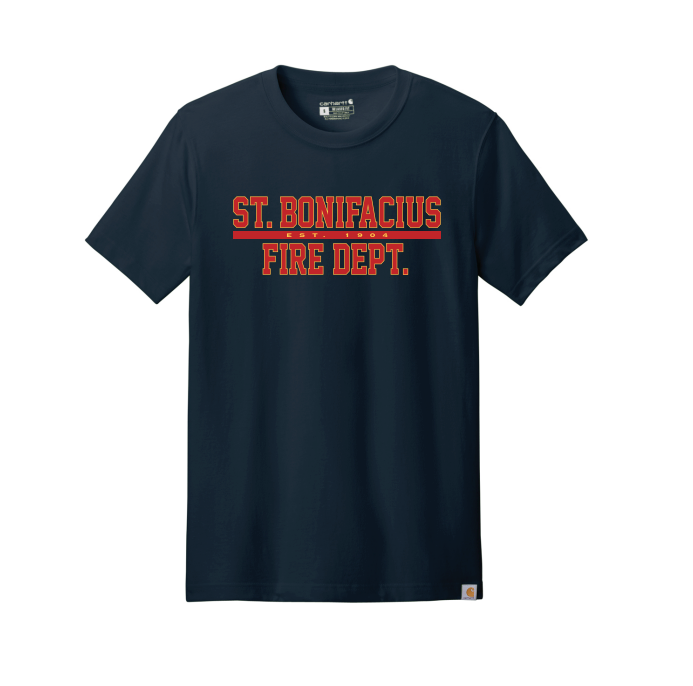 St. Bonifacius Fire Carhartt® Short Sleeve T-Shirt - NAVY