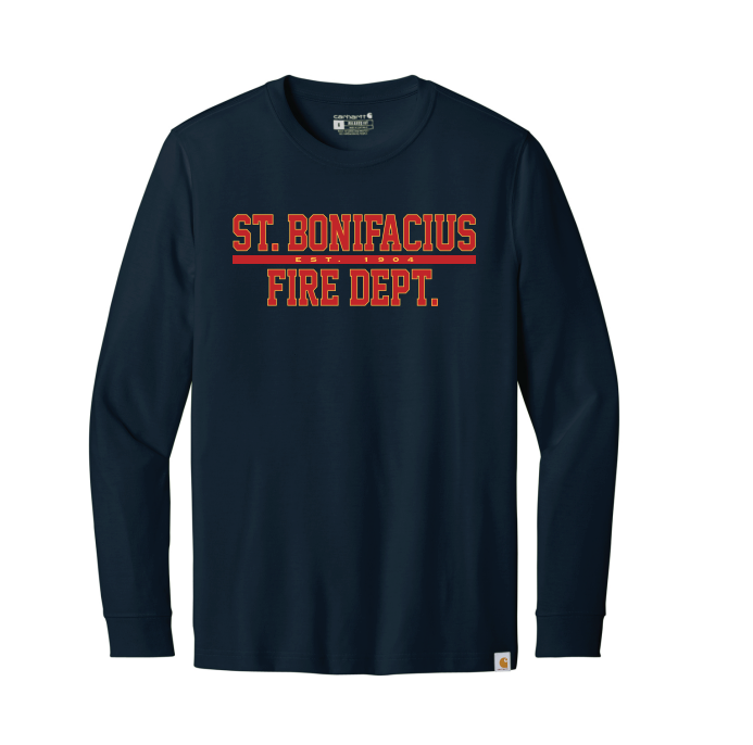 St. Bonifacius Fire Carhartt® Long Sleeve T-Shirt - NAVY