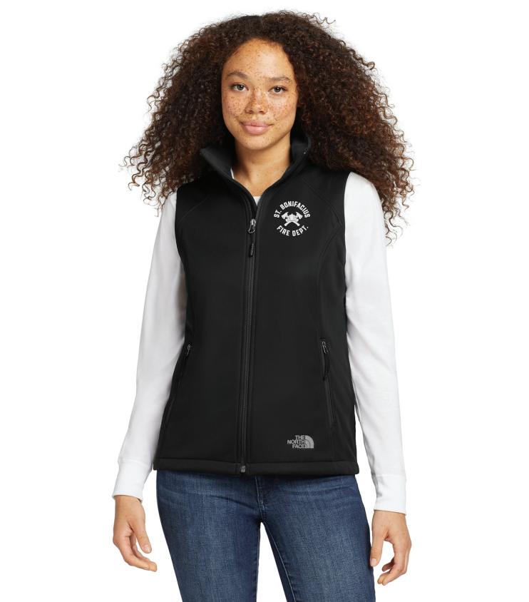 St. Bonifacius Fire The North Face® Women's Ridgewall Soft Shell Vest - BLACK