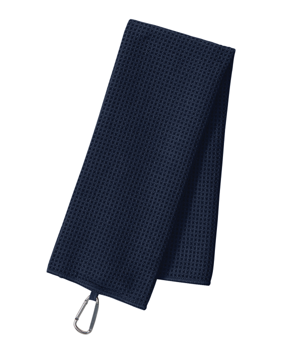 St. Bonifacius Fire Port Authority® Waffle Microfiber Golf Towel - NAVY