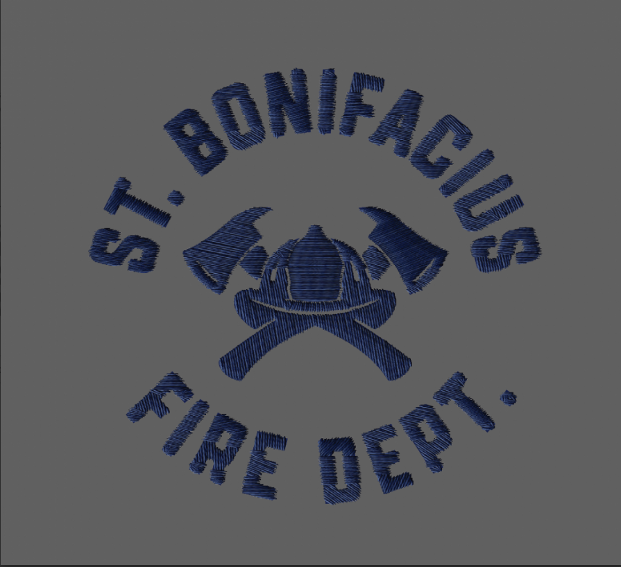 St. Bonifacius Fire Port Authority® Double-Sided Sherpa/Plush Blanket - GREY/WHITE