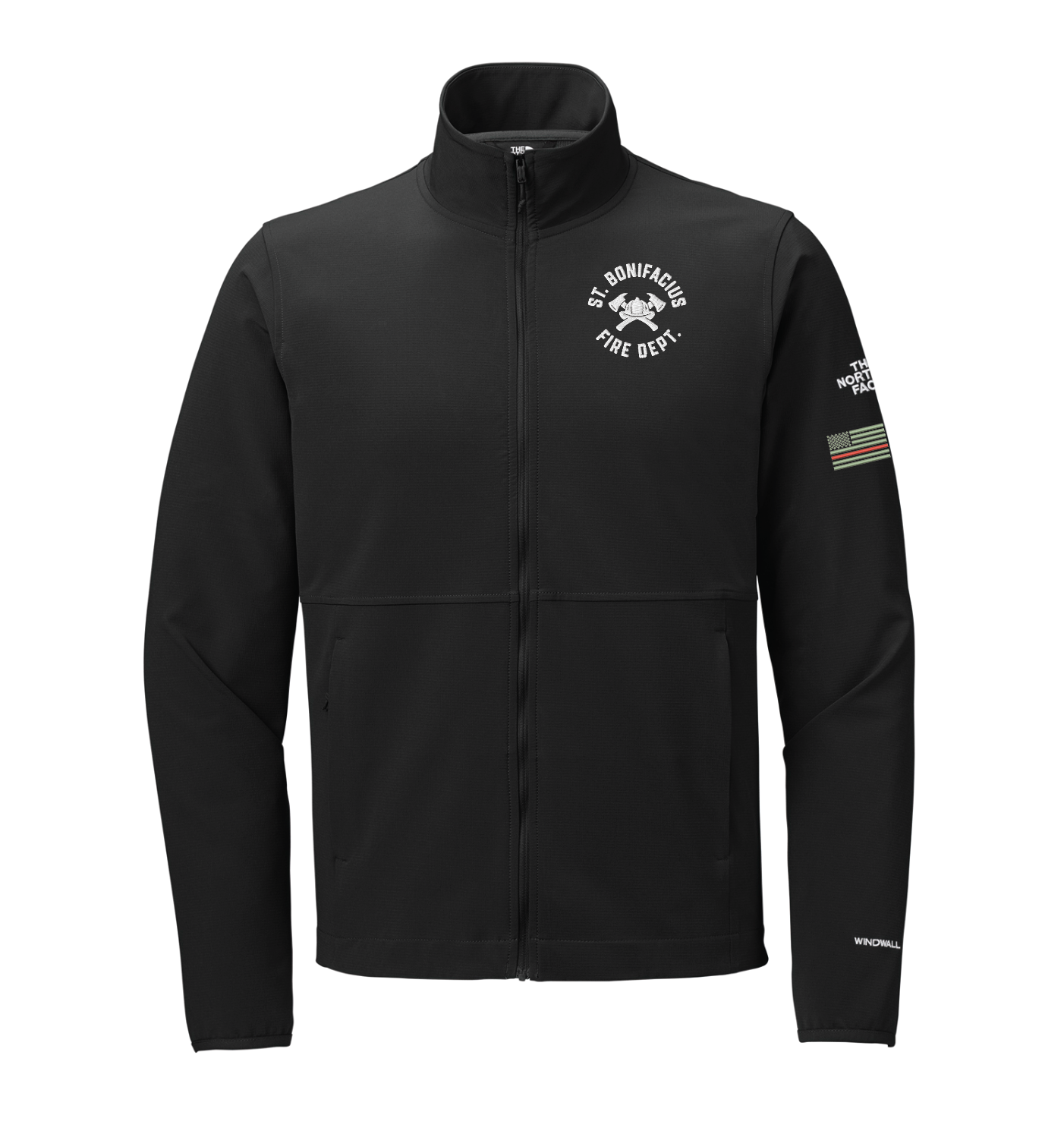 St. Bonifacius Fire The North Face® Edge Stretch Soft Shell Jacket - BLACK