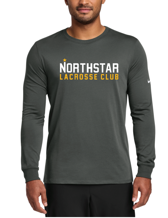 NLC Nike Dri-FIT Cotton/Poly Long Sleeve Tee - ANTHRACITE