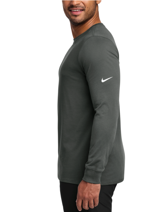 NLC Nike Dri-FIT Cotton/Poly Long Sleeve Tee - ANTHRACITE