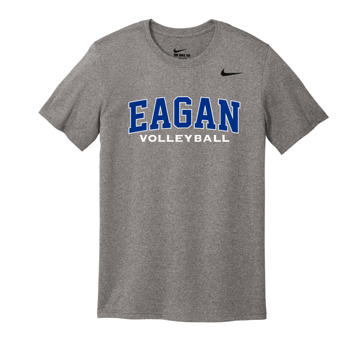 Eagan Volleyball Nike Team rLegend Tee - CARBON HEATHER