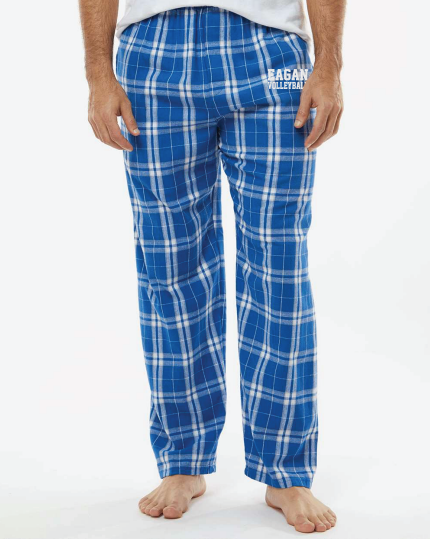 Eagan Volleyball Harley Flannel Pants -BLUE/WHITE