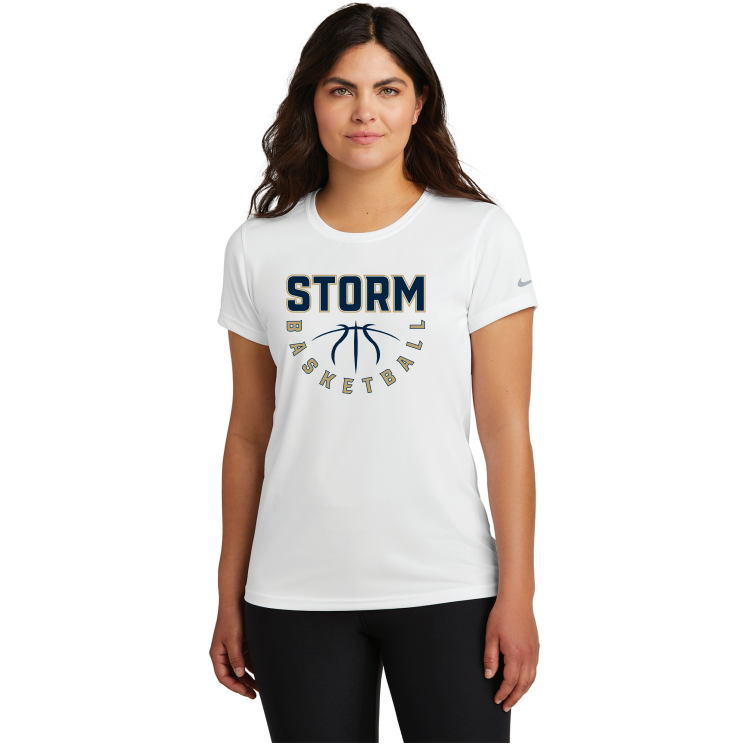 Chanhassen Girls Basketball Nike Women's Swoosh Sleeve rLegend Tee - WHITE