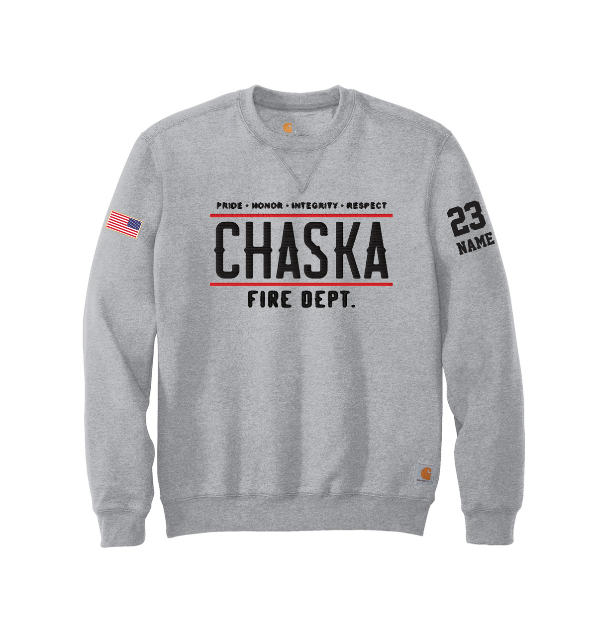 Chaska Fire Carhartt Mid-weight Crewneck Sweatshirt *TACKLE TWILL*