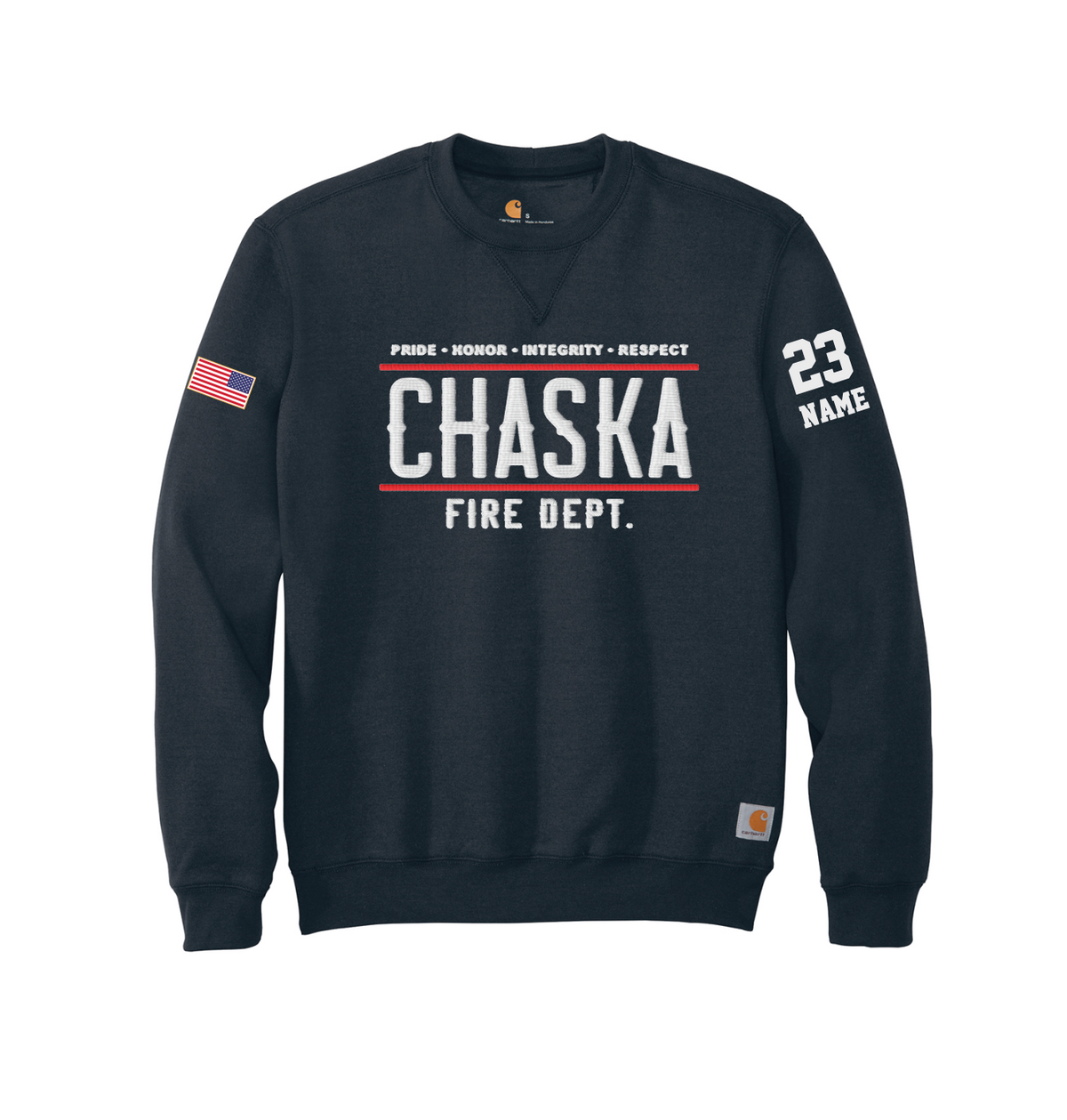 Chaska Fire Carhartt Mid-weight Crewneck Sweatshirt *TACKLE TWILL*