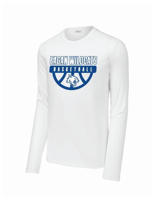 Eagan Basketball Sport-Tek® Posi-UV® Pro Long Sleeve - WHITE