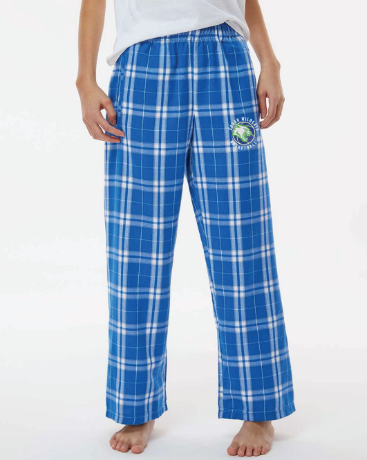 Eagan Basketball Boxercraft Flannel Pants - ROYAL/WHITE