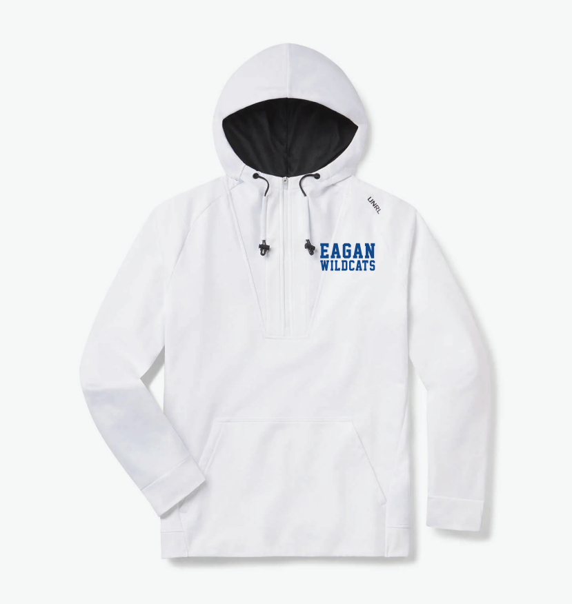 Eagan Basketball UNRL™ Crossover Half-Zip Hoodie - WHITE