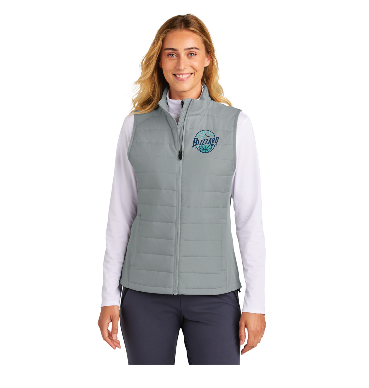 Bloomington Basketball 2026 Sport-Tek® Women's Teknical Hybrid Vest - SILVER