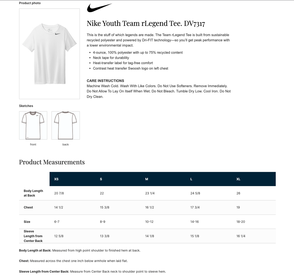 Bloomington Basketball Nike Team rLegend Tee - WHITE