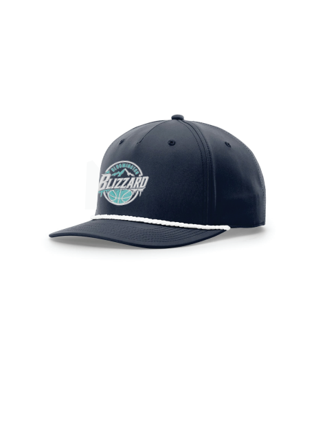 Bloomington Basketball Richardson 5-Panel Classic Rope Cap - BLUE/WHITE