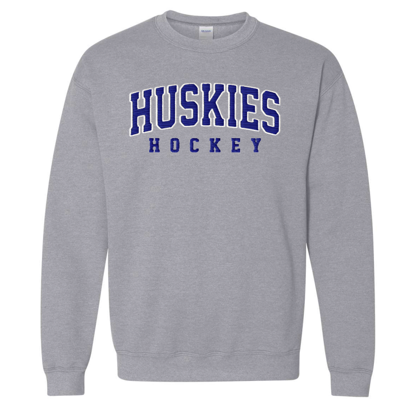 Owatonna Hockey Gildan® Heavy Blend™ Crewneck Sweatshirt *TACKLE TWILL* - GREY