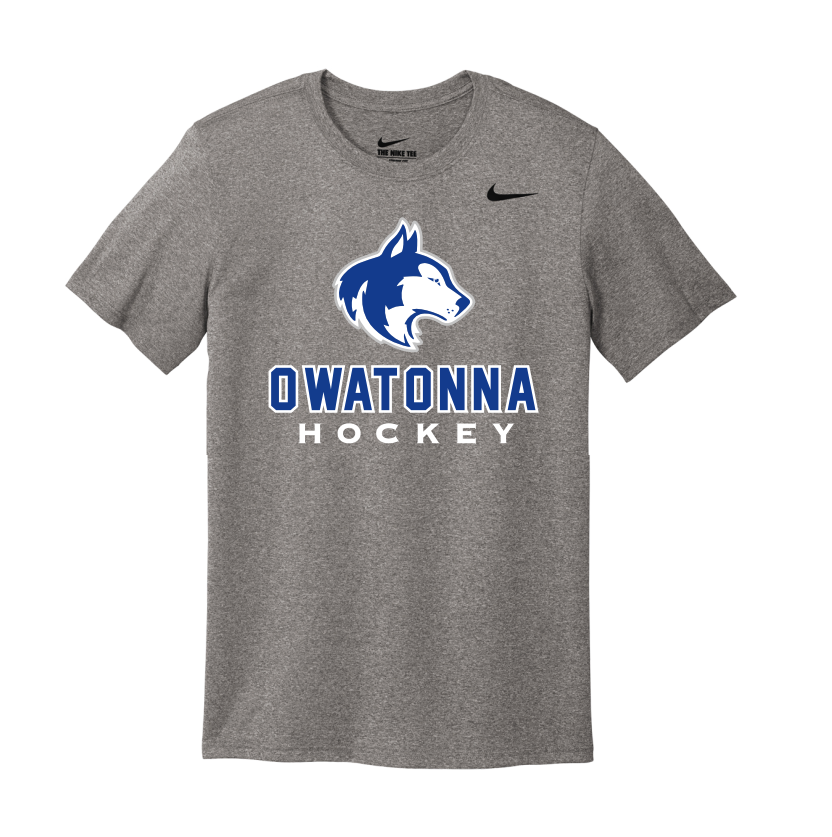 Owatonna Hockey Nike Team rLegend Tee - CARBON HEATHER
