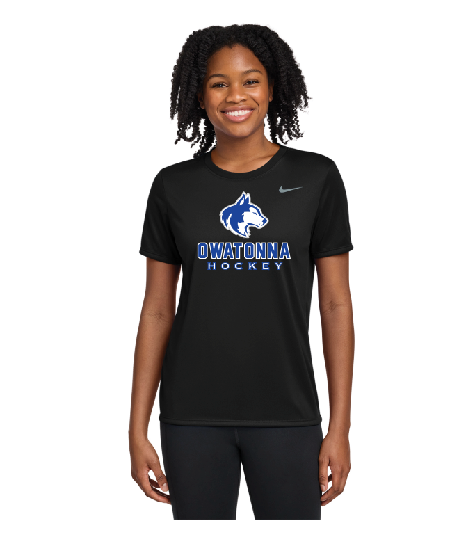 Owatonna Hockey Nike Women's Team rLegend Tee - BLACK