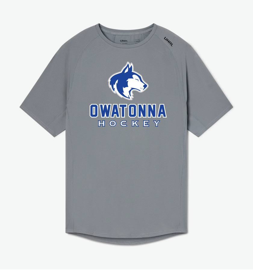 Owatonna Hockey UNRL Streamline Performance Tee - CADET GREY