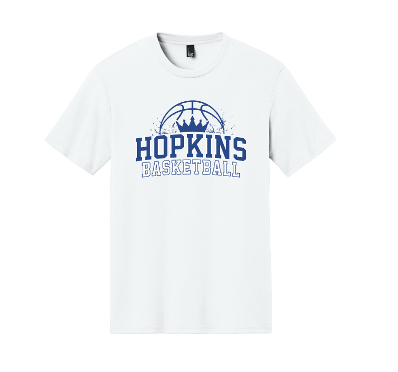 Hopkins Basketball District® Perfect Tri® Tee - WHITE