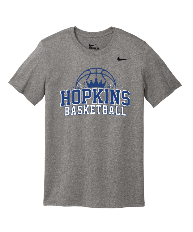 Hopkins Basketball Nike Team rLegend Tee - CARBON HEATHER