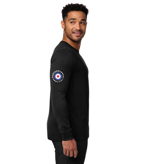 Subzero Curling NIKE Cotton/Poly Long Sleeve Tee - BLACK