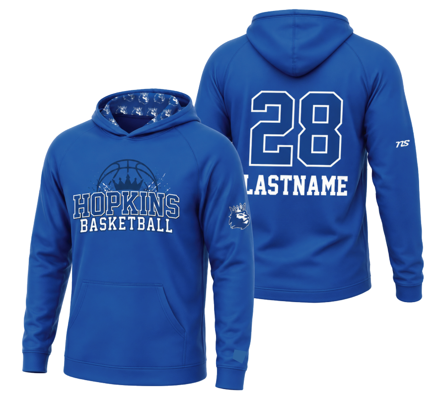 Hopkins Basketball Sublimated Hoodie