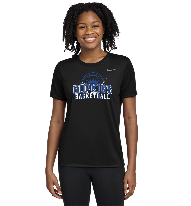 Hopkins Basketball Nike Women's Team rLegend Tee - BLACK