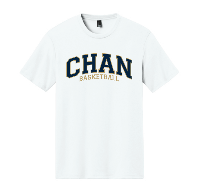 Chanhassen Basketball District® Perfect Tri® Tee - WHITE