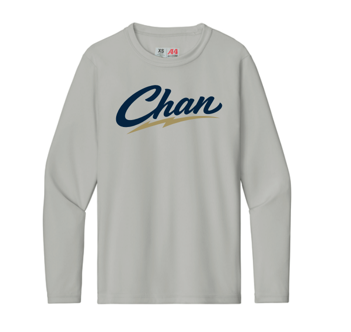 Chanhassen Basketball Men's Cooling Performance Long Sleeve Tee - SILVER
