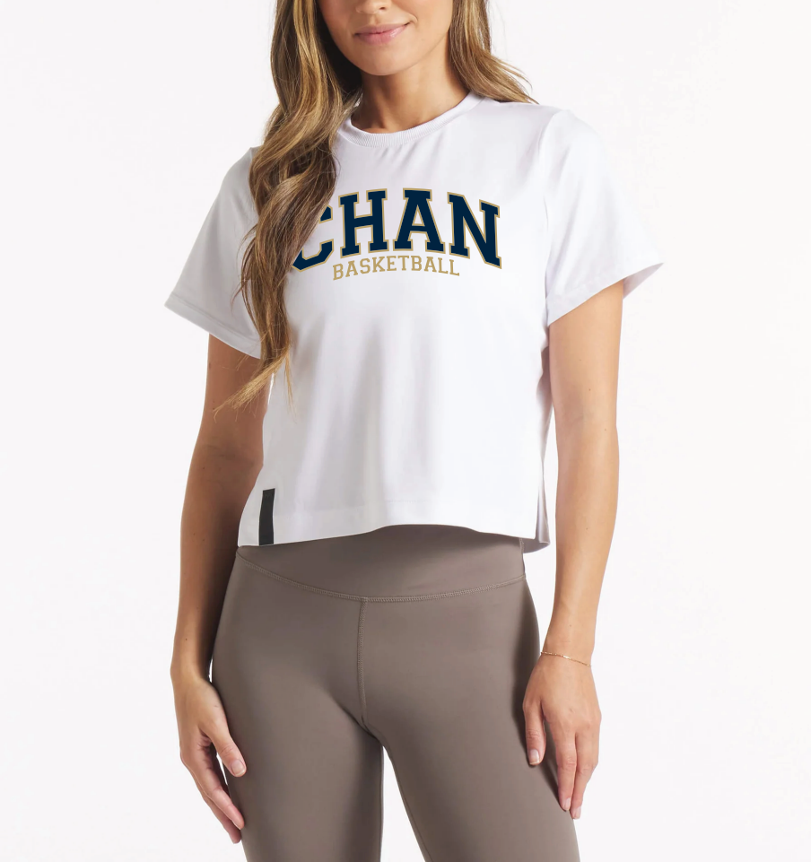 Chanhassen Basketball Women's UNRL™ Boxy Ultra Tee - WHITE
