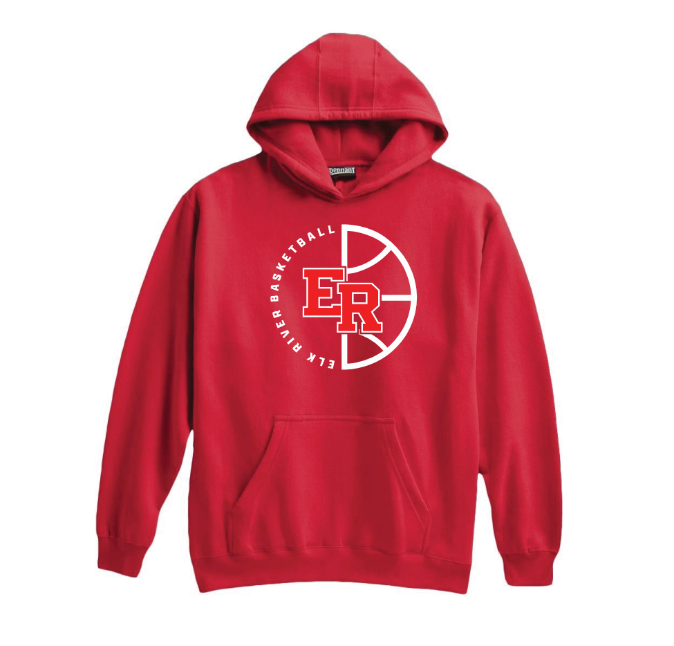 Elk River Basketball Super-10 Hoodie - RED
