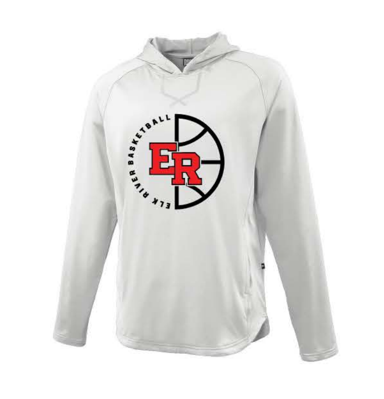 Elk River Basketball Ace Hoodie - WHITE