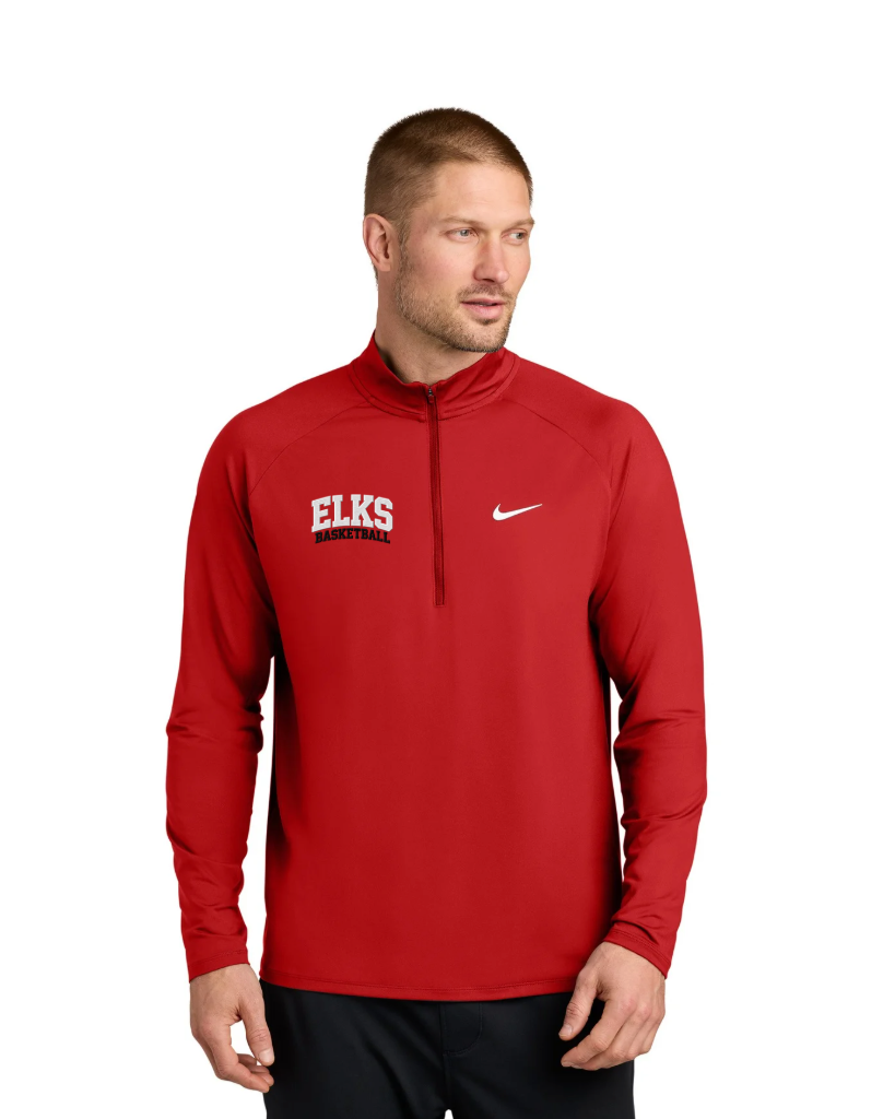 Elk River COACH Nike Dri-FIT Stride 1/2-Zip - RED