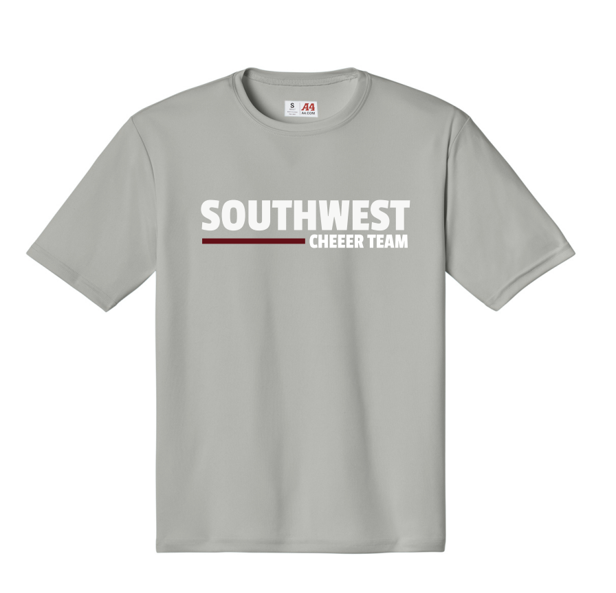Southwest Cheer A4 Cooling Performance Short Sleeve Tee - GREY