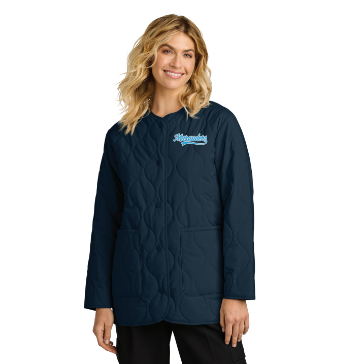 Roseville Mahtomedi Hockey Mercer+Mettle® Women's Quilted Liner Jacket - NAVY