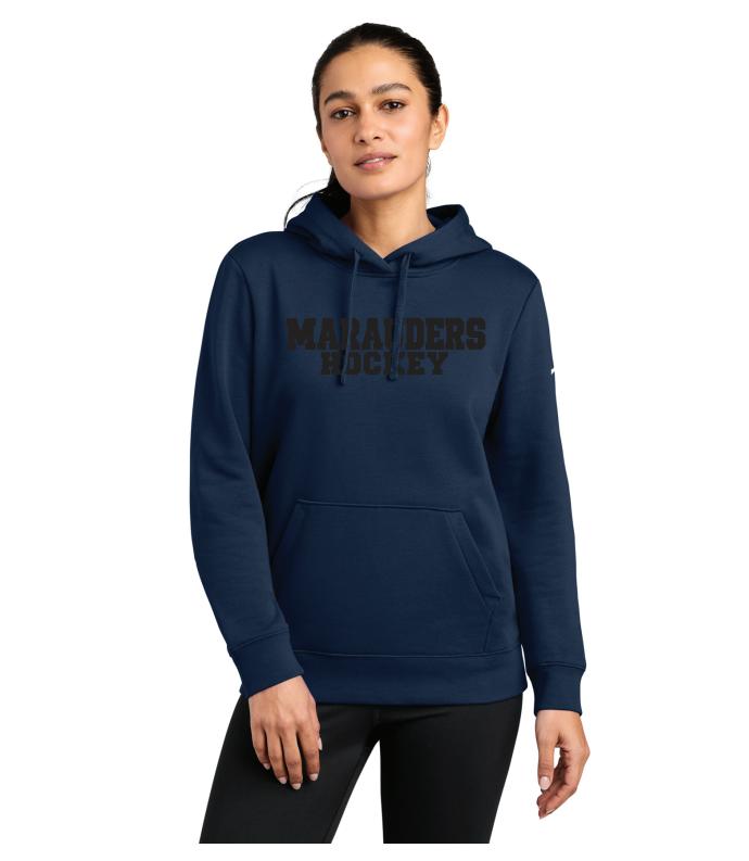 TEAM ISSUED Roseville Mahtomedi Hockey Nike Women's Fleece Pullover Hoodie **PLAYERS ONLY** - NAVY (Copy)