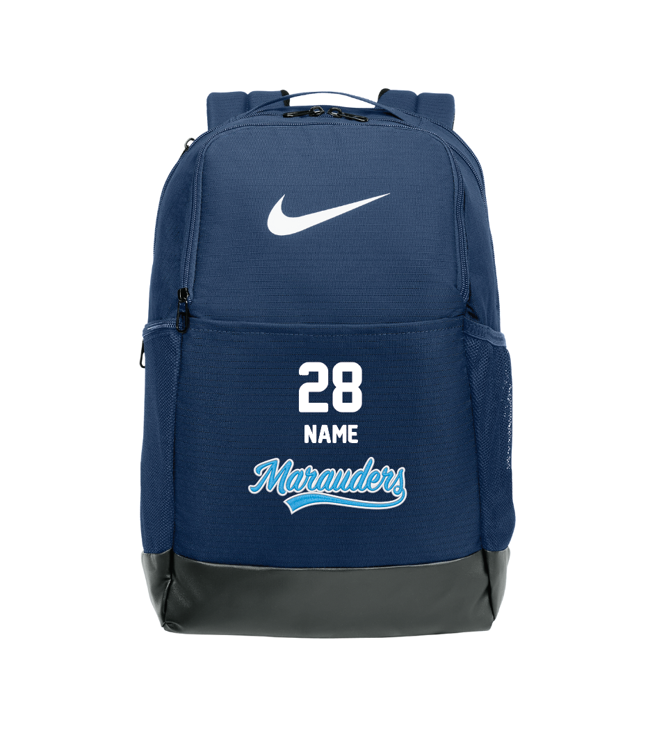 TEAM ISSUED Roseville Mahtomedi Hockey Nike Brasilia Medium Backpack - MIDNIGHT NAVY