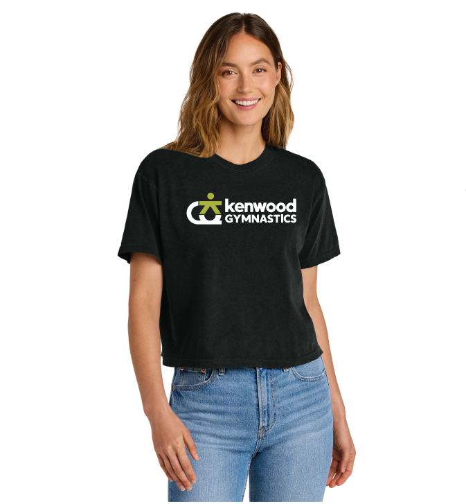 Kenwood Gymnastics Comfort Colors® Women’s Heavyweight Boxy Tee - BLACK