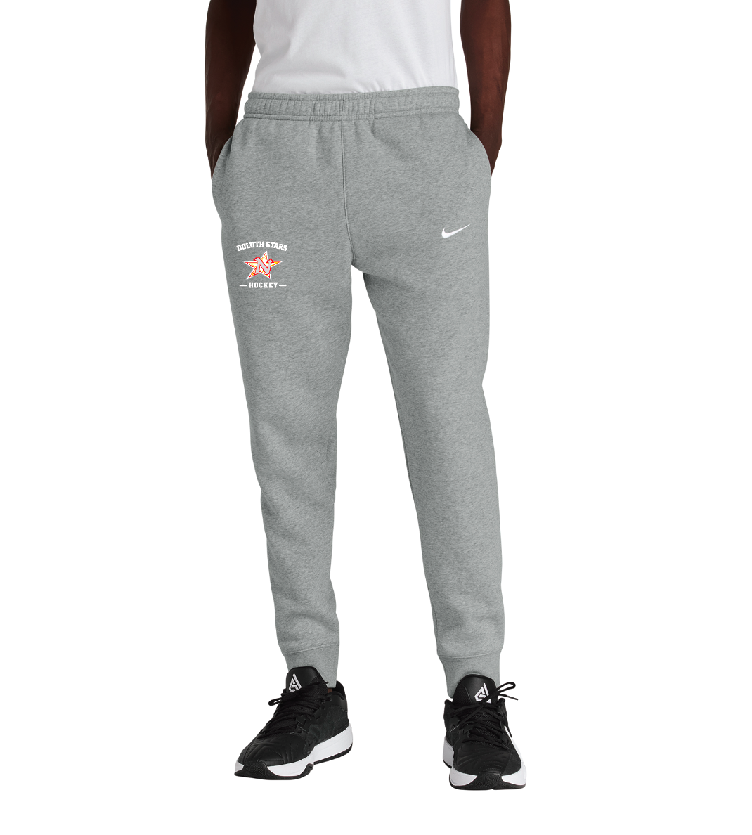 Duluth Northern Stars Nike Club Fleece Jogger - HEATHER GREY