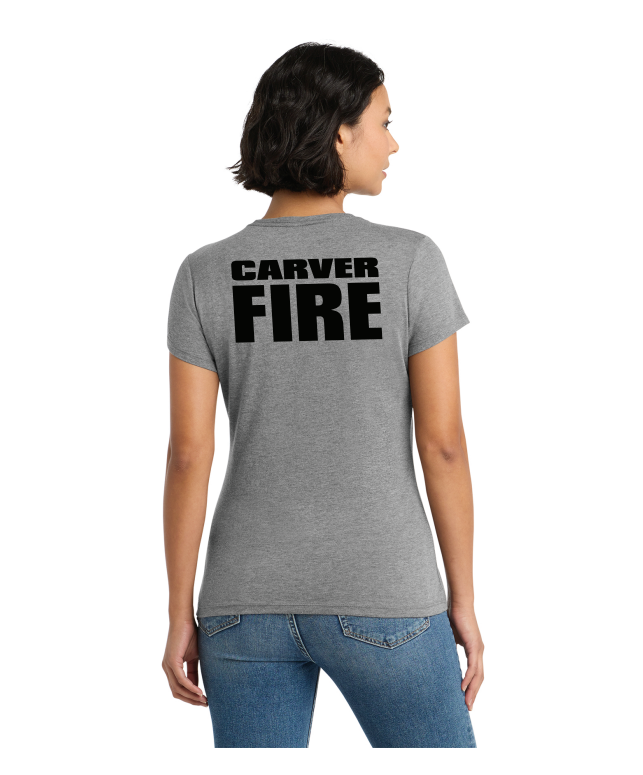 Carver Fire District® Women’s Perfect Tri® Tee (STACKED TEXT BACK)